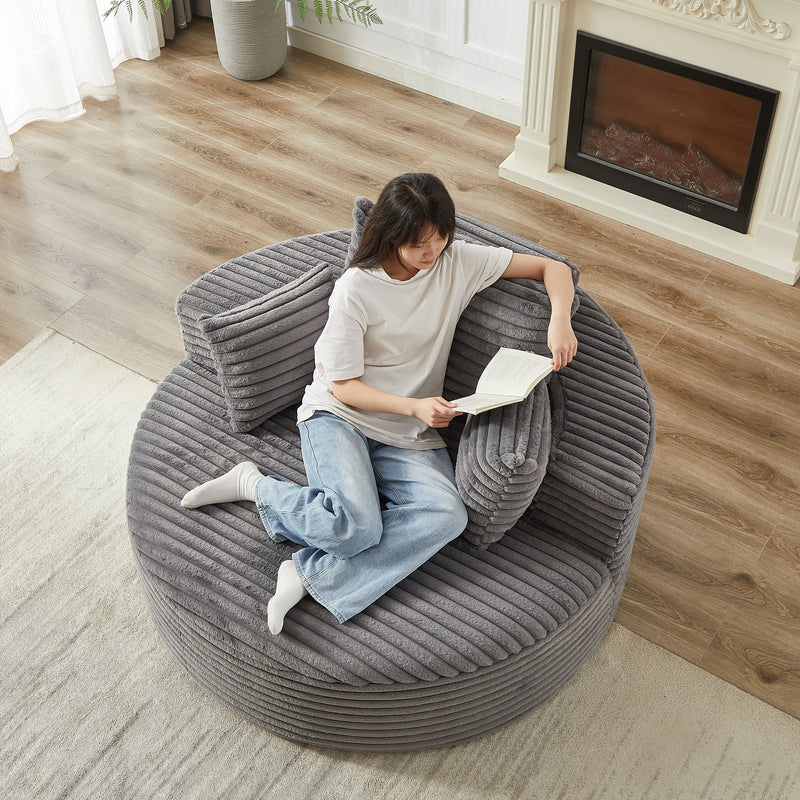 55' Corduroy Sponge Single Sofa, photo 10 of 10