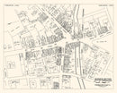 Vintage Map of Torrington, CT Business Section 1946