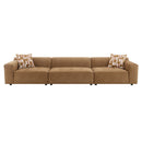 Zoey - Modular - Armless Chair - Chocolate Suede by Unique Piece Furniture