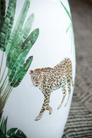 13x13x18 Ceramics Garden Stool Jungle-Themed Accent Side Table by HouseOfZazla