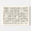 Vintage Map of Allentown, PA Business Section 1950