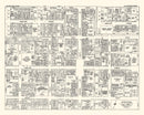 Vintage Map of Allentown, PA Business Section 1950