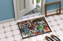 Blue Crabby New Orleans Beer Bottles Doormat - 24x36 Decorative Floor Mat – Indoor/Outdoor Rug