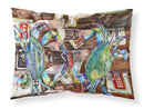 Blue Crabby New Orleans Beer Bottles Standard Pillowcases – Artistic Decorative Front, Crisp White Back