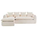 Walker Edison | Boucle Cloud 3 Seater Sectional Couch