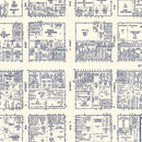 Vintage Map of Erie, PA Business Section 1950