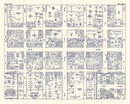 Vintage Map of Erie, PA Business Section 1950