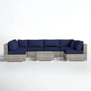 Seating Set With Cushions Handcrafted Wicker Design by HouseOfZazla