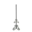 Minimalist Single Panel Iron Fireplace Screen With Diamond Design
