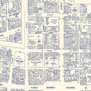 Vintage Map of Harrisburg, PA Business Section 1950