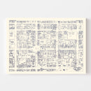 Vintage Map of Lancaster, PA Business Section 1950