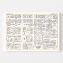 Vintage Map of McKeesport, PA Business Section 1950