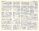 Vintage Map of McKeesport, PA Business Section 1950