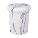 18.11"H Sculptural MGO Side Table