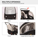 2-in-1 Double 2 Seat Bicycle Bike Trailer Jogger Stroller for Kids Children Foldable Collapsible w/Pivot Front Wheel