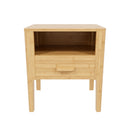 Modern Nightstand With Drawer And Open Shelf by HouseOfZazla