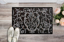 Ironwork Fence Doormat Indoor Outdoor 24H X 36W Front Door Mat Rugs for Entryway, Non Slip Washable Low Pile,
