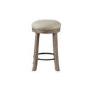 Swivel Counter Stool - Cream / Reclaimed Gray by HouseOfZazla