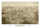 Vintage Map of Morristown, New Jersey 1876