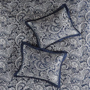 12 Piece Comforter Set with Cotton Bed Sheets Navy Queen