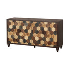 59.8" Sideboard With Honeycomb Pattern