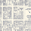 Vintage Map of Scranton, PA Business Section 1950