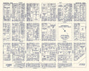 Vintage Map of Scranton, PA Business Section 1950