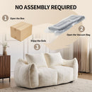 Giant Bean Bag Couch, Ultra Soft Fluffy Loveseat For Living Room by Unique Piece Furniture