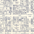 Vintage Map of York, PA Business Section 1950
