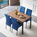 5 Piece Dining Set Including High Back Nordic Dining Chair & Creative Design Dining Table by HouseOfZazla