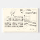 Vintage Map of Akron, OH Business Section 1929