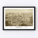 Vintage Map of Morristown, New Jersey 1876