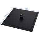 Modern 10" Square Rainfall Shower Head & Stainless Steel Wall Or Ceiling Mount Luxury Spa Shower Panel