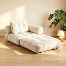 Boneless Foldable Floor Sofa Bed with Armrest & Pillows