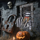 Animated Halloween Decoration 18 Inch Hanging Skull Prisoner by LJGDeals
