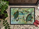 Blue Crab Standoff Doormat - 18x27 Decorative Floor Mat – Indoor/Outdoor Rug with Artistic Flair