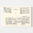 Vintage Map of Altoona, PA Business Section 1929