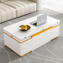 Lift Top Coffee Table With 4 Storage Stools
