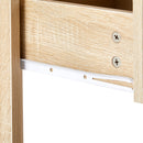 15.75" Rattan End table with drawer, Modern nightstand, side table for living roon, bedroom, natural