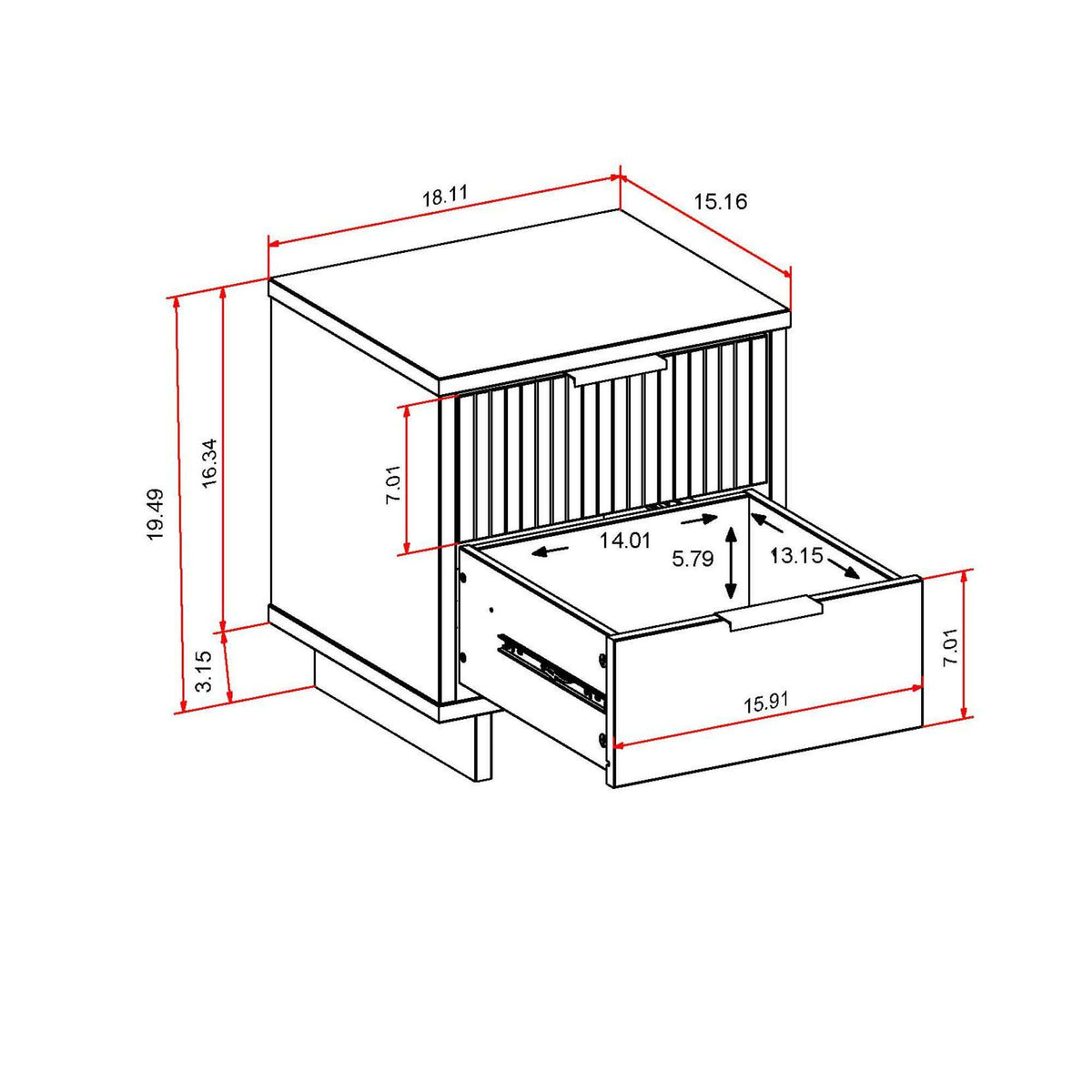 Granville - Nightstand With 2 Drawers, photo 30 of 40