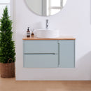 36-Inch Double Drawer + Single Door Wall-Mounted Bathroom Vanity