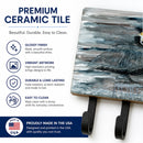 Pelican in Grey Leash or Key Holder Wall Hooks, Coat Rack Wall Mount, for Hanging Keys, Towels, Aprons, Leashes