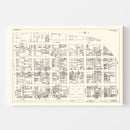 Vintage Map of Chicago, IL Business Section 1929