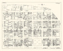Vintage Map of Chicago, IL Business Section 1929