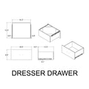 Augusta - Dresser, 7 Spacious Drawers, Block Feet - Beige Brown by HouseOfZazla