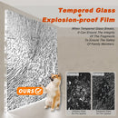 Double Sliding Shower Door With Explosion Proof Film by HouseOfZazla