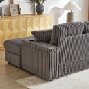 3 Seater Sofa With 2 Ottomans For Living Room by HouseOfZazla