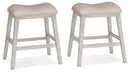 Skempton - Upholstered Stool (Set of 2) - White by Unique Piece Furniture