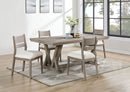 Cornelia 5-piece Rectangular Dining Table Set Coastal Grey