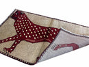 3 X 5 Handmade Hand-Knotteed New Vintage Rug Quality Wool Leopard Burgundy Beige